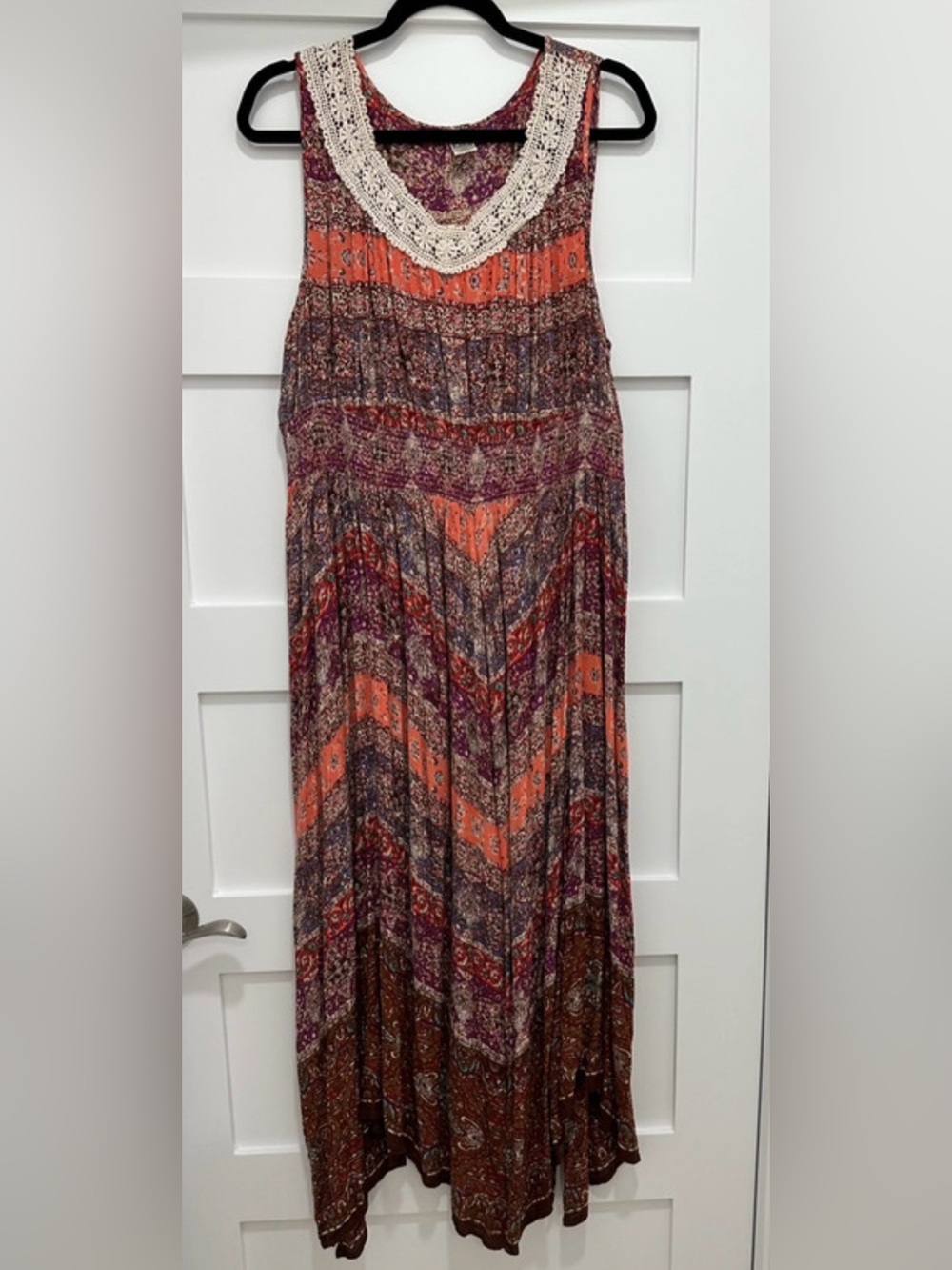 Boho Print Maxi Dress Sz XXL